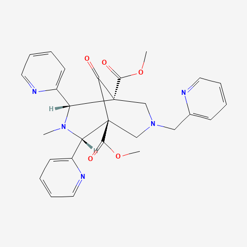 rel-1,5-Dimethyl (1R,2S,4R,5S)-3-methyl-9-oxo-2,4-di-2-pyridinyl-7-(2-pyridinylmethyl)-3,7-diazabicyclo[3.3.1]nonane-1,5-dicarboxylate