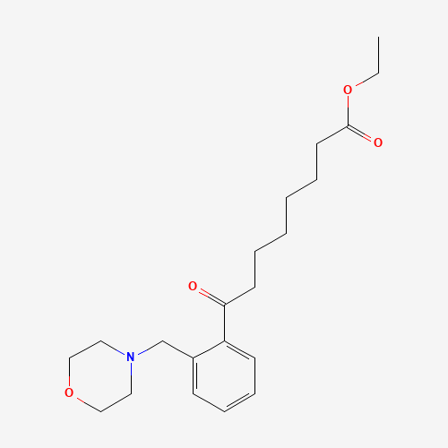 ETHYL 8-[2-(MORPHOLINOMETHYL)PHENYL]-8-OXOOCTANOATE