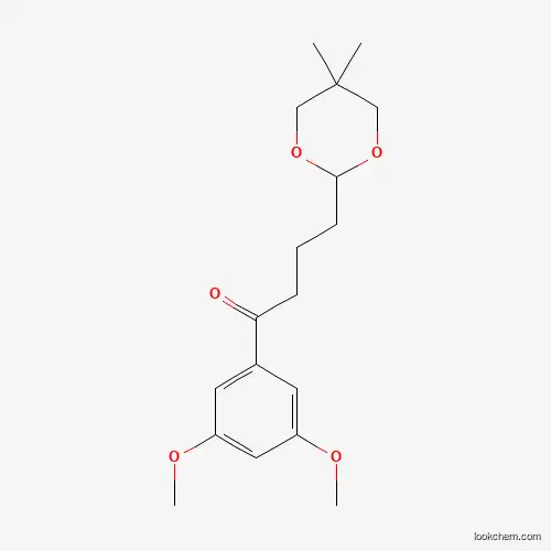3',5'-DIMETHOXY-4-(5,5-DIMETHYL-1,3-DIOXAN-2-YL)BUTYROPHENONE