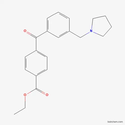 4'-CARBOETHOXY-3-PYRROLIDINOMETHYL BENZOPHENONE