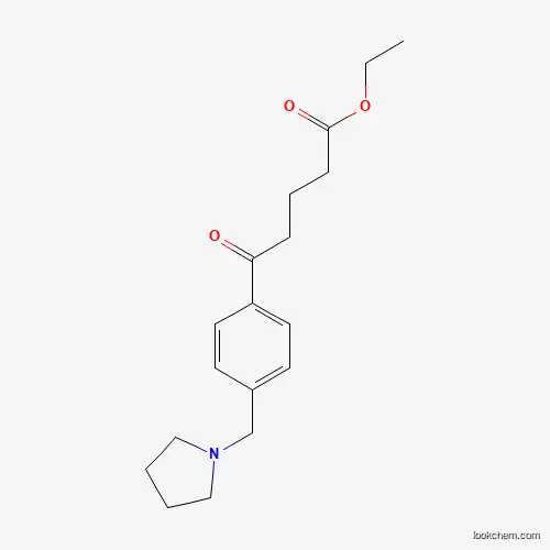 ETHYL 5-OXO-5-[(4-PYRROLIDINOMTHYL)PHENYL]VALERATE