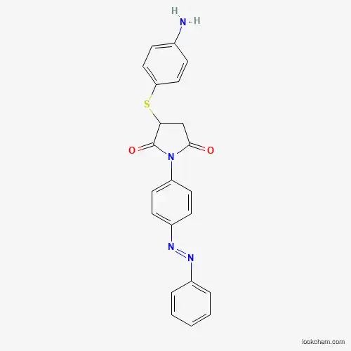 Molecular Structure of 900607-46-7 (3-[(4-Aminophenyl)thio]-1-{4-[(E)-phenyldiazenyl]-phenyl}pyrrolidine-2,5-dione)