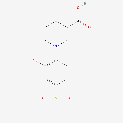 1-[2-FLUORO-4-(METHYLSULFONYL)PHENYL]PIPERIDINE-3-CARBOXYLIC ACID