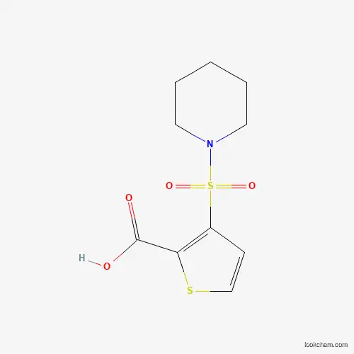 Molecular Structure of 923697-76-1 (3-(Piperidin-1-ylsulfonyl)thiophene-2-carboxylic acid)
