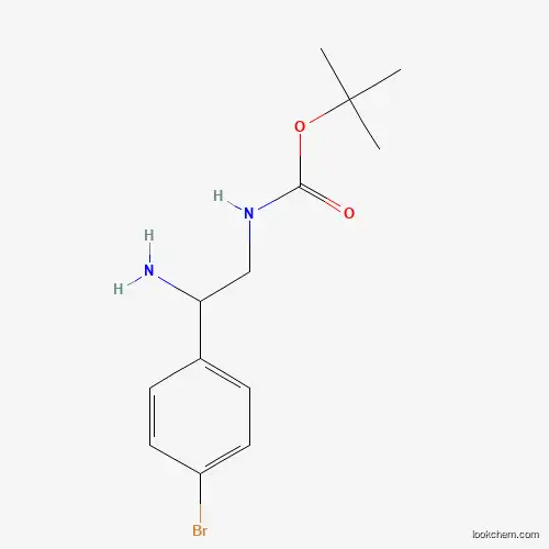 [2-AMINO-2-(4-BROMO-PHENYL)-ETHYL]-CARBAMIC ACID TERT-BUTYL ESTER