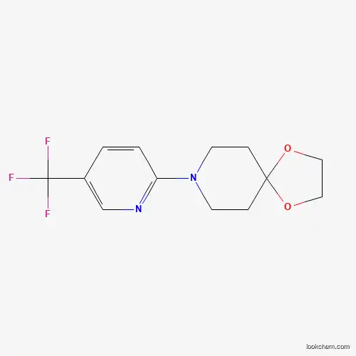 Molecular Structure of 942474-71-7 (8-[5-(Trifluoromethyl)pyridin-2-yl]-1,4-dioxa-8-azaspiro[4.5]decane)