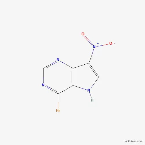 Molecular Structure of 943846-24-0 (4-Bromo-7-nitro-5H-pyrrolo[3,2-d]pyrimidine)