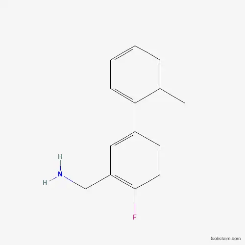 Molecular Structure of 946714-22-3 ((4-Fluoro-2'-methyl[1,1'-biphenyl]-3-yl)-methanamine)