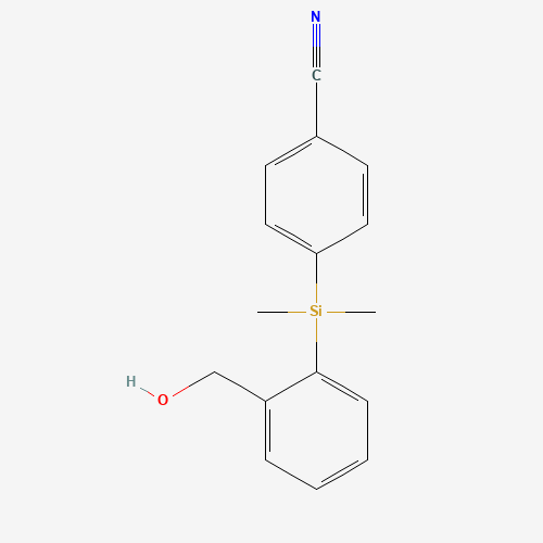 4-{[2-(Hydroxymethyl)phenyl]-dimethylsilyl}benzonitrile