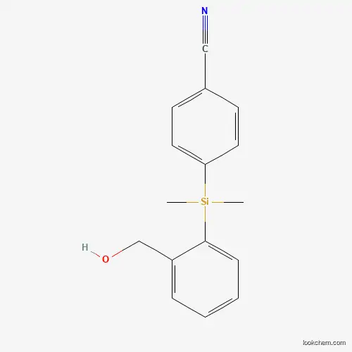 Molecular Structure of 947515-74-4 (4-{[2-(Hydroxymethyl)phenyl]dimethylsilyl}benzonitrile)