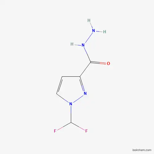 Molecular Structure of 1001567-68-5 (1-(difluoromethyl)-1H-pyrazole-3-carbohydrazide)