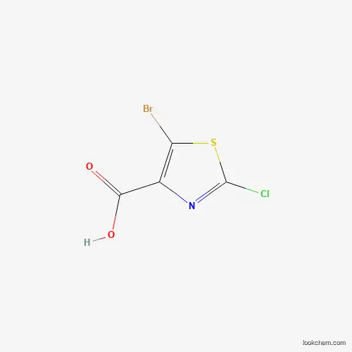 Molecular Structure of 103878-60-0 (5-Bromo-2-chloro-1,3-thiazole-4-carboxylic acid)