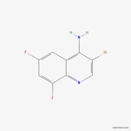 Molecular Structure of 1065088-58-5 (3-Bromo-6,8-difluoroquinolin-4-amine)