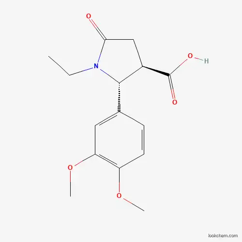 (2R,3R)-2-(3,4-DIMETHOXY-PHENYL)-1-ETHYL-5-OXO-PYRROLIDINE-3-CARBOXYLIC ACID