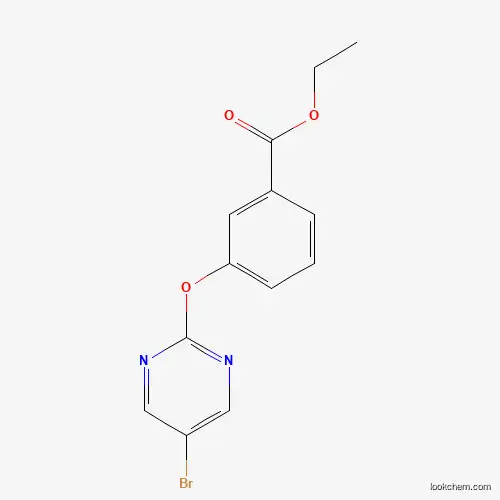 Molecular Structure of 1086397-54-7 (Ethyl 3-(5-bromopyrimidin-2-yloxy)benzoate)