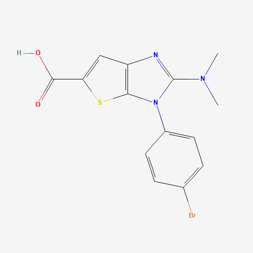 3-(4-bromophenyl)-2-(dimethylamino)-3H-thieno[2,3-d]imidazole-5-carboxylic acid