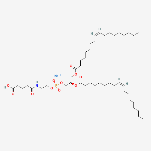 Molecular Structure of 111516-02-0 (Sodium (2R)-2,3-bis{[(9Z)-octadec-9-enoyl]oxy}propyl 2-(4-carboxybutanamido)ethyl phosphate)