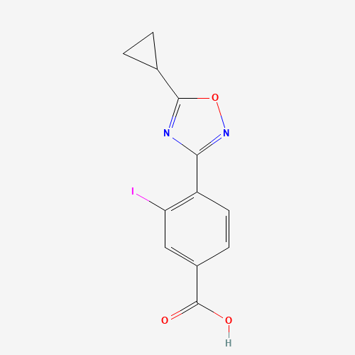 4-(5-cyclopropyl-1,2,4-oxadiazol-3-yl)-3-iodobenzoic acid