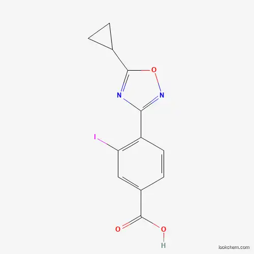 4-(5-cyclopropyl-1,2,4-oxadiazol-3-yl)-3-iodobenzoic acid