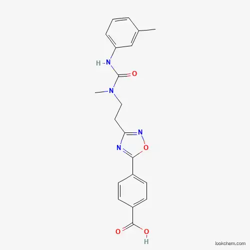 4-{3-[2-(Methyl{[(3-methylphenyl)amino]carbonyl}-amino)ethyl]-1,2,4-oxadiazol-5-YL}benzoic acid