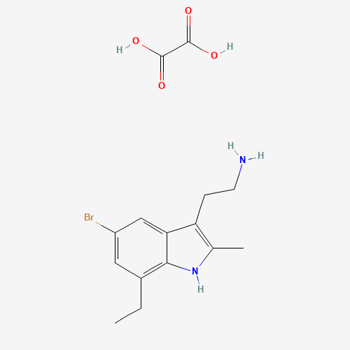2-(5-Bromo-7-ethyl-2-methyl-1h-indol-3-yl)ethylamine oxalate