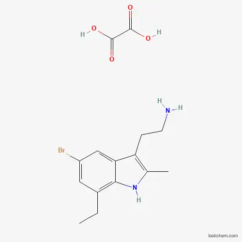 Molecular Structure of 1177279-51-4 (2-(5-bromo-7-ethyl-2-methyl-1H-indol-3-yl)ethylamine oxalate)