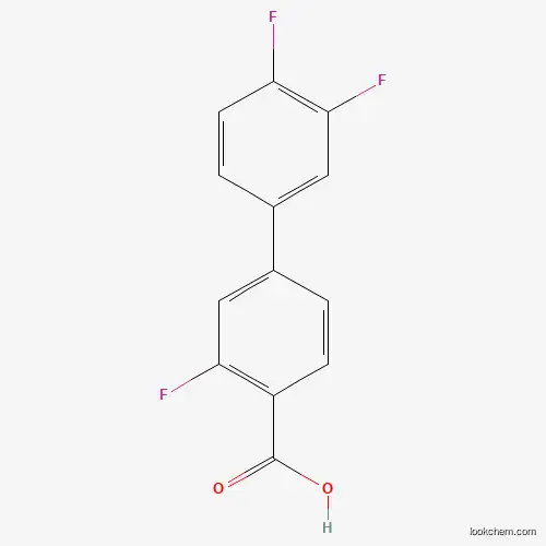 Molecular Structure of 1179174-66-3 (4-(3,4-Difluorophenyl)-2-fluorobenzoic acid)