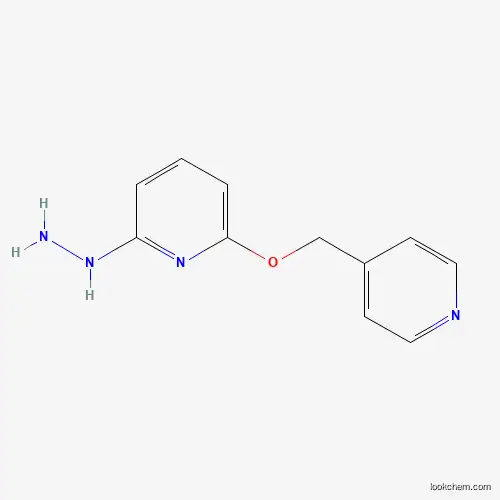 Molecular Structure of 1184920-90-8 (2-hydrazinyl-6-(4-pyridinylmethoxy)Pyridine)