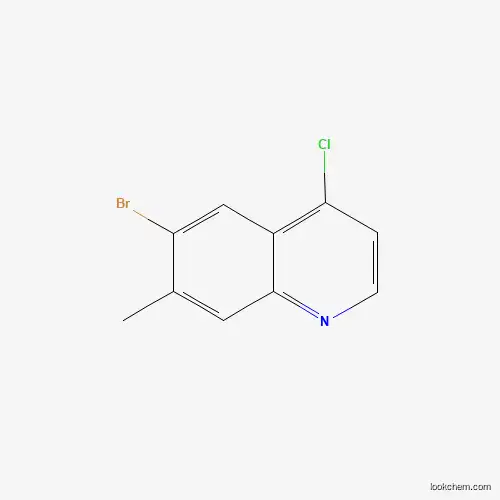 Molecular Structure of 1189106-57-7 (6-Bromo-4-chloro-7-methylquinoline)