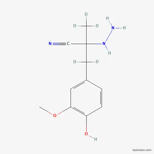 2-Hydrazino-α-(4-hydroxy-3-methoxybenzyl)propionitrile-d5