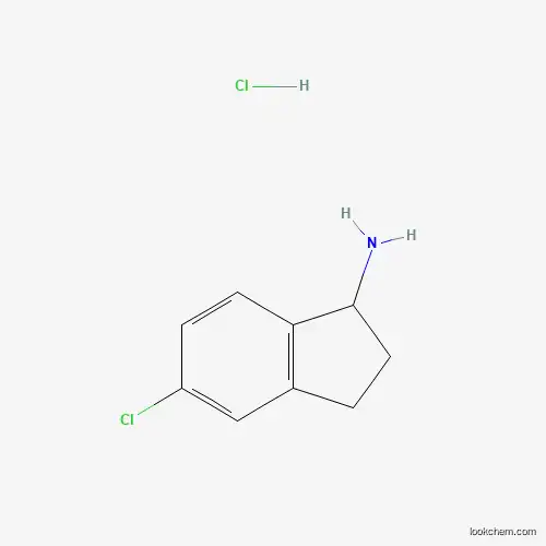 Molecular Structure of 1197668-23-7 (5-chloro-2,3-dihydro-1H-inden-1-amine hydrochloride)