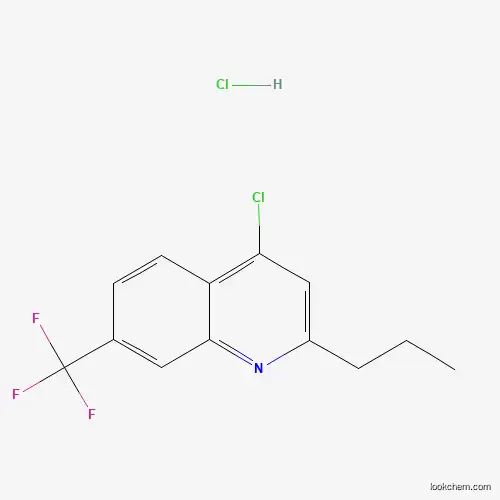 Molecular Structure of 1204810-28-5 (4-Chloro-2-propyl-7-trifluoromethylquinoline hydrochloride)