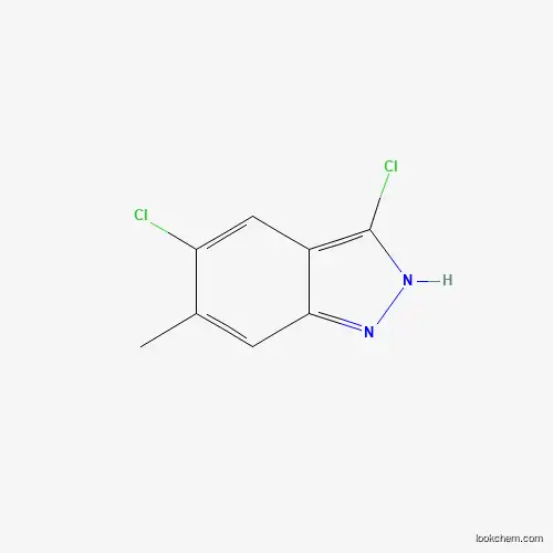 Molecular Structure of 1207175-10-7 (3,5-dichloro-6-methyl-1H-indazole)