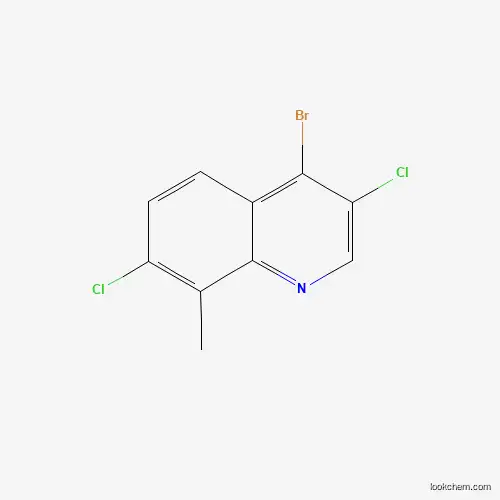 Molecular Structure of 1210237-28-7 (4-Bromo-3,7-dichloro-8-methylquinoline)