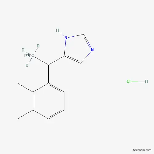 Molecular Structure of 1216630-06-6 (Medetomidine-13C,d3 Hydrochloride)