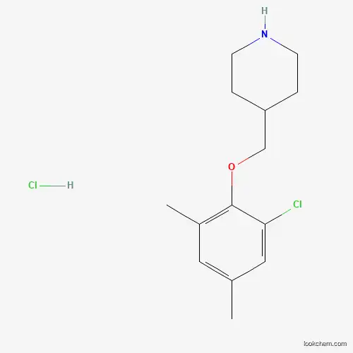 Molecular Structure of 1219971-94-4 (4-[(2-Chloro-4,6-dimethylphenoxy)methyl]-piperidine hydrochloride)