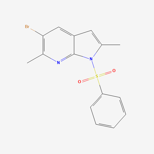 1-(Phenylsulphonyl)-5-bromo-2,6-dimethyl-7-azaindole