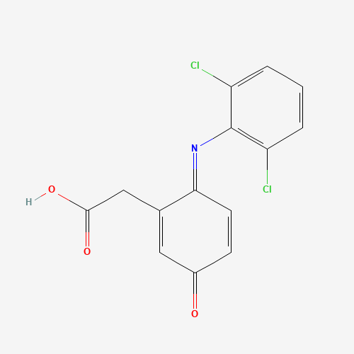 Molecular Structure of 1254576-93-6 (5-Hydroxydiclofenac quinone imine)