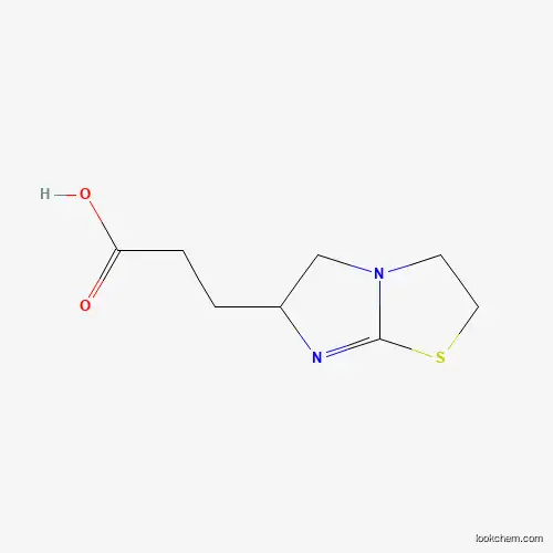 Molecular Structure of 1255146-89-4 (3-(2,3,5,6-Tetrahydroimidazo[2,1-b][1,3]thiazol-6-yl)propanoic acid)