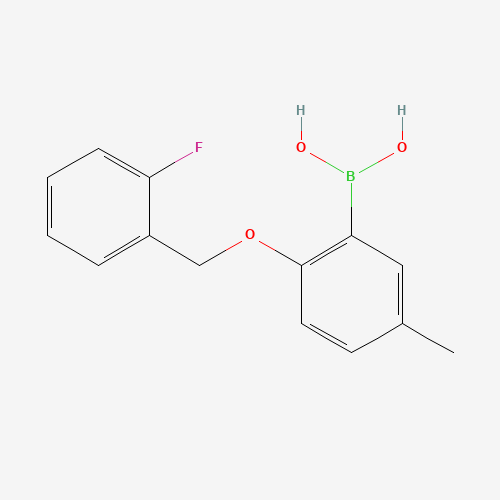 2-(2-Fluorophenylmethoxy)-5-methylphenylboronic acid