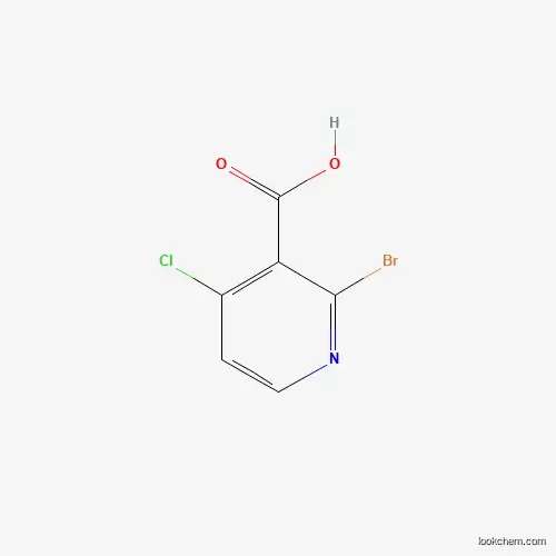 Molecular Structure of 1256833-88-1 (2-Bromo-4-chloronicotinic acid)