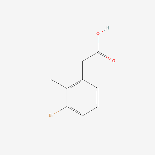 Molecular Structure of 1261618-03-4 (2-(3-Bromo-2-methylphenyl)acetic acid)