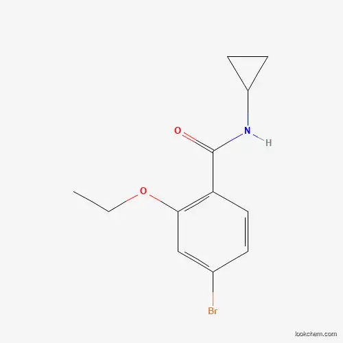 Molecular Structure of 1262011-20-0 (4-Bromo-N-cyclopropyl-2-ethoxybenzamide)