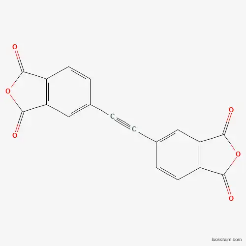 Molecular Structure of 129808-00-0 (4,4'-(Ethyne-1,2-diyl)diphthalic Anhydride)