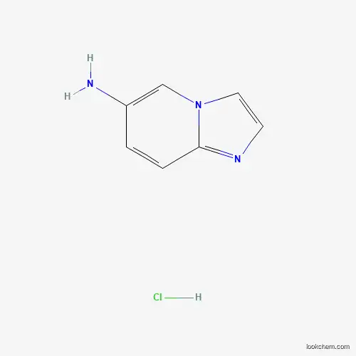 Molecular Structure of 1306604-40-9 (Imidazo[1,2-a]pyridin-6-amine hydrochloride)