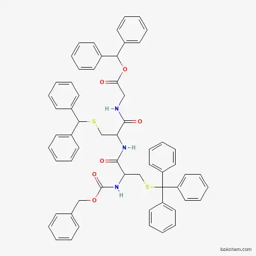Molecular Structure of 13260-97-4 (Diphenylmethyl N-[(benzyloxy)carbonyl]-S-(triphenylmethyl)cysteinyl-S-(diphenylmethyl)cysteinylglycinate)