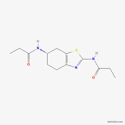 Molecular Structure of 1346617-47-7 ((S)-4,5,6,7-Tetrahydro-N2,N6-propionyl-2,6-benzothiazolediamine)