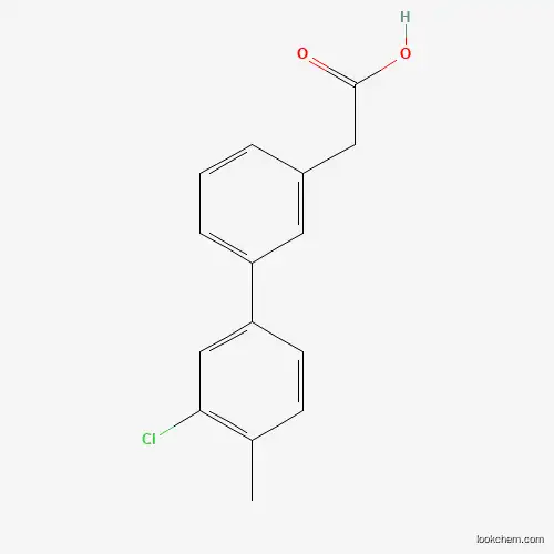 Molecular Structure of 1352318-33-2 (3-(3-Chloro-4-methylphenyl)phenylacetic acid)