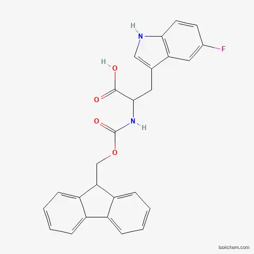 Molecular Structure of 138775-55-0 (Fmoc-5-fluoro-DL-tryptophan)