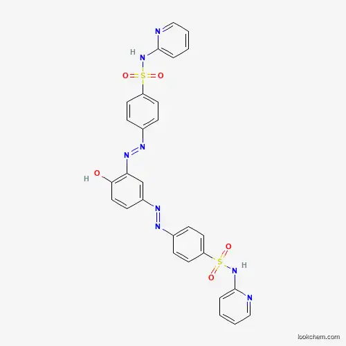 4,4'-((4-Hydroxy-1,3-phenylene)bis(diazenediyl))bis(N-(pyridin-2-yl)benzenesulfonamide)